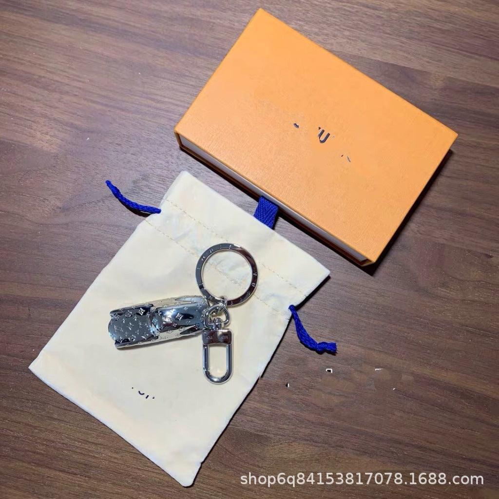Cross-border hot donkey keychain girl fashion trendy brand can issue car keychain pendants 3