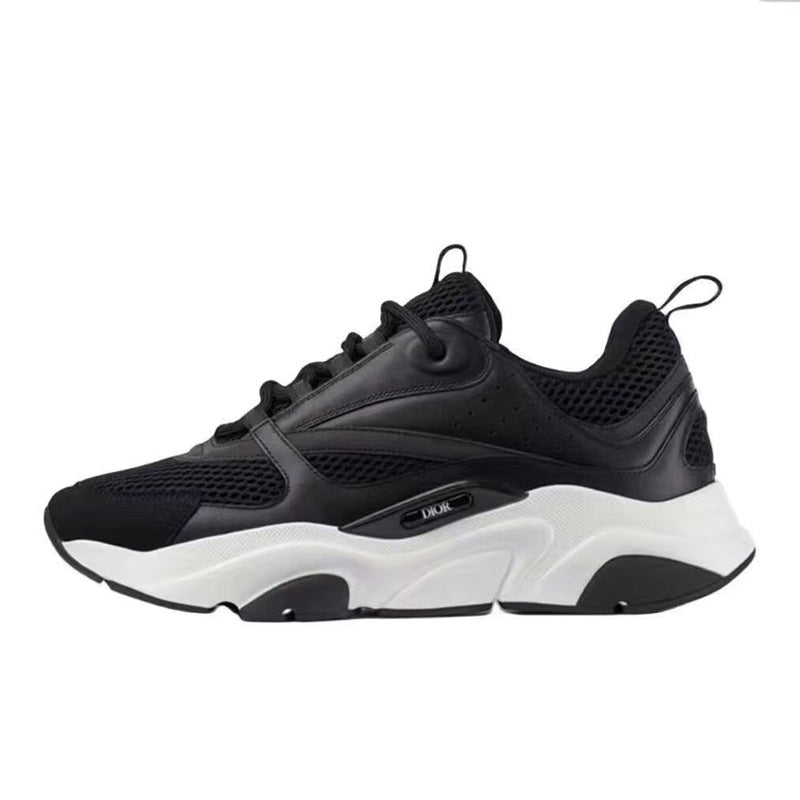 Black and white sneaker on a white background