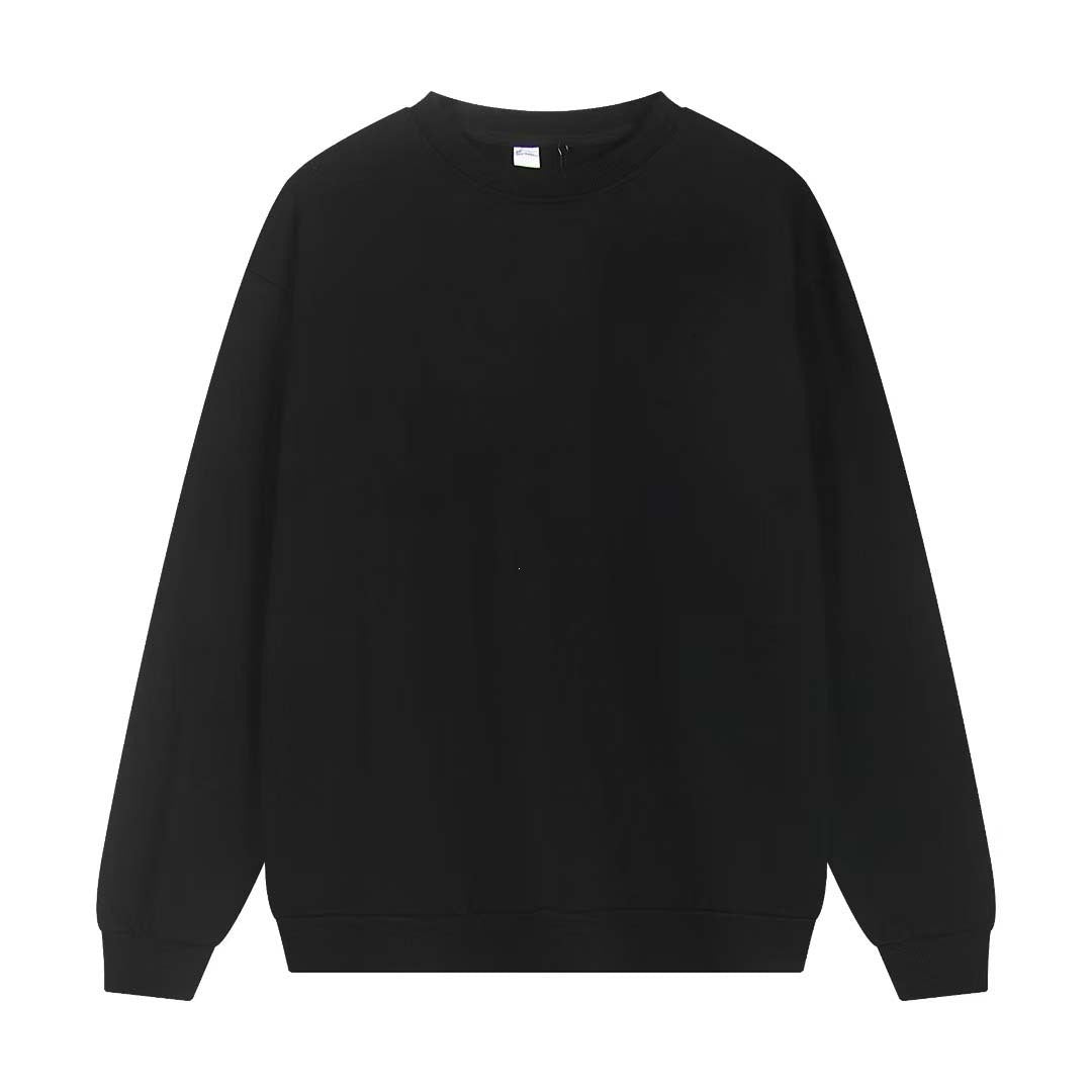 Black sweatshirt on a white background