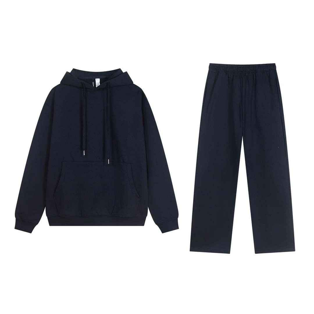 Gray hoodie and pants set on a white background