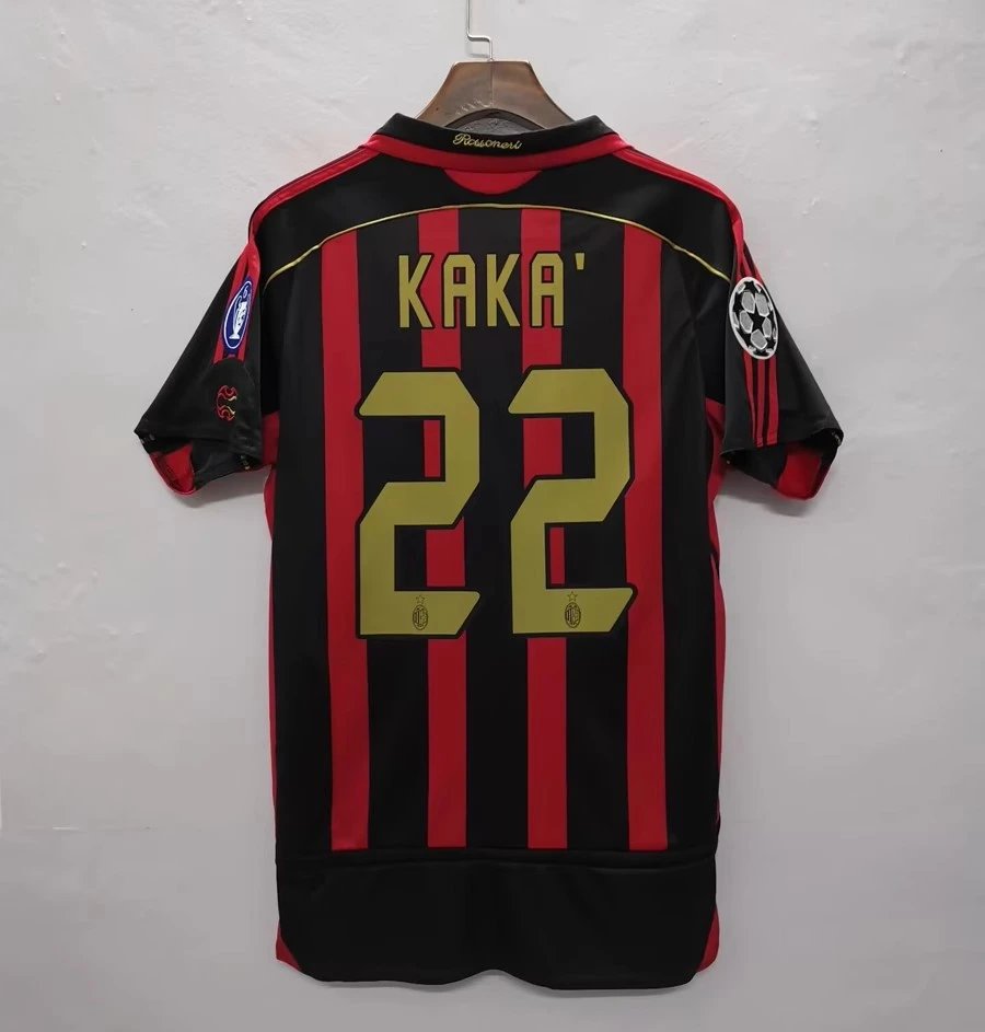 Black and red sports jersey with 'Kaka' and number '22' on a white background