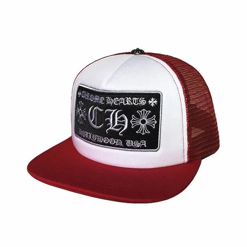 Trucker hat with a logo on a white background