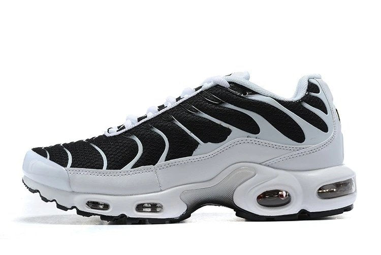 Black and white sneaker on a white background